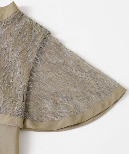 URBAN RESEARCH ROSSO WOMEN（アーバンリサーチ　ロッソ）の「ウォッシャブルレースケープブラウス（シャツ/ブラウス・レディース・ブラック/モカ/ホワイト・FREE）」の20枚目の写真