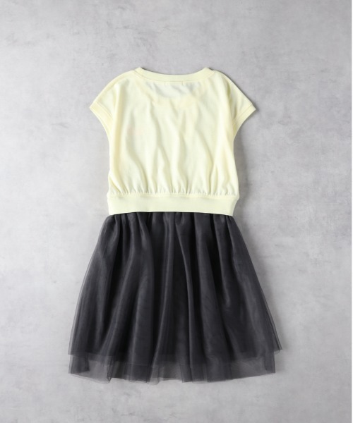 Right-on（ライトオン）の「【VIVIAN BLUE】裾チュールワンピース（その他トップス・キッズ・ホワイト/イエロー・140/150/160/130）」の3枚目の写真