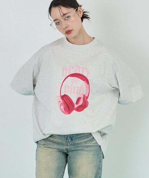 売れ筋商品|||イーブン アンド オド Tシャツ レディース トップス Basic T-shirt - pink-a-boo adidas Originals SHORT SLEEVE - Print T-shirt - clear pink