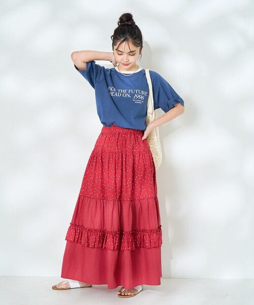 FREAK'S STORE(フリークスストア)の「ラグランリンガー プリントTシャツ/リンガーロゴTシャツ(Tシャツ/カットソー・レディース・ネイビー/ブラウン/オフホワイト・フリ-)」の21枚目の写真