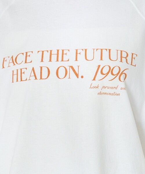 FREAK'S STORE(フリークスストア)の「ラグランリンガー プリントTシャツ/リンガーロゴTシャツ(Tシャツ/カットソー・レディース・ネイビー/ブラウン/オフホワイト・フリ-)」の8枚目の写真