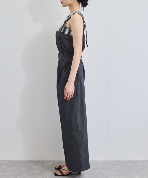 VIS(ビス)の「ベルト付きベアサロペット(サロペット/オーバーオール・レディース・ブラック系その他/ブルー・FREE)」の3枚目の写真