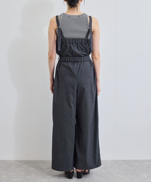 VIS(ビス)の「ベルト付きベアサロペット(サロペット/オーバーオール・レディース・ブラック系その他/ブルー・FREE)」の4枚目の写真