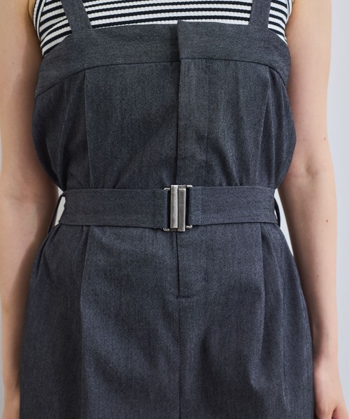 VIS(ビス)の「ベルト付きベアサロペット(サロペット/オーバーオール・レディース・ブラック系その他/ブルー・FREE)」の12枚目の写真