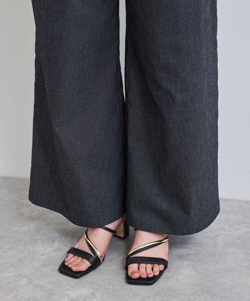 VIS(ビス)の「ベルト付きベアサロペット(サロペット/オーバーオール・レディース・ブラック系その他/ブルー・FREE)」の18枚目の写真