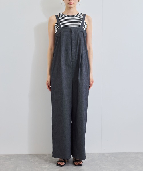 VIS(ビス)の「ベルト付きベアサロペット(サロペット/オーバーオール・レディース・ブラック系その他/ブルー・FREE)」の19枚目の写真