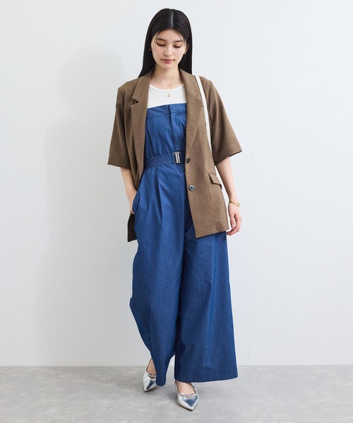 VIS(ビス)の「ベルト付きベアサロペット(サロペット/オーバーオール・レディース・ブラック系その他/ブルー・FREE)」の22枚目の写真