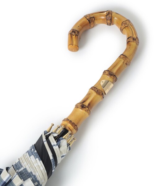 MACKINTOSH PHILOSOPHY（ﾏｯｷﾝﾄｯｼｭ ﾌｨﾛｿﾌｨｰ）の「ハウスチェックバンブー長傘（長傘・レディース・ベージュ/ホワイト系その他・FREE）」の8枚目の写真