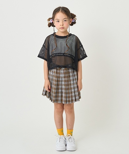 セール】メッシュ＋短丈タンクトップセット（Tシャツ/カットソー
