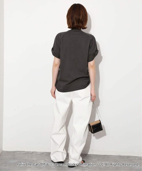 SLOBE IENA(スローブイエナ)の「《WEB限定/追加2》BALMYDAYS / バルミーデイズ SLOBE別注 FELIX TEE(Tシャツ/カットソー・レディース・ブラック/ネイビー・FREE)」の6枚目の写真