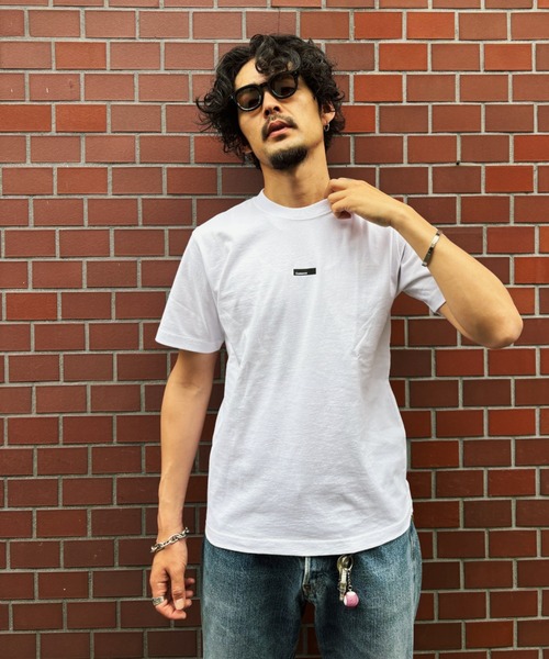 B'day(ビーデイ)の「ヘヴィウェイト天竺 プリント 半袖 クルーネック コットン100%(Tシャツ/カットソー・メンズ・ブラック/ホワイト/ブルーグリーン・LARGE/MEDIUM)」の6枚目の写真