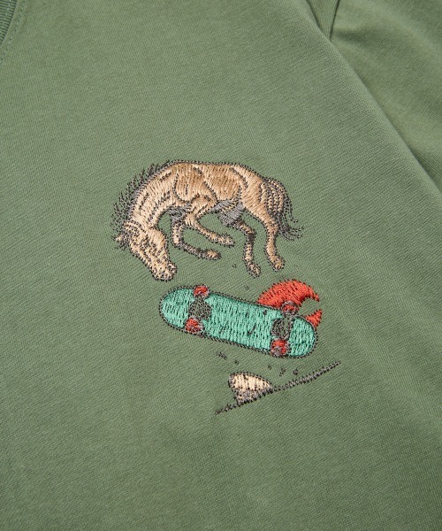 rehacer(レアセル)の「rehacer : Chill Hop Relax Fit T-shirt / チルホップ リラックス Tシャツ(Tシャツ/カットソー・メンズ・グリーン/ホワイト/スミクロ・LARGE/X-LARGE/SMALL/MEDIUM)」の13枚目の写真