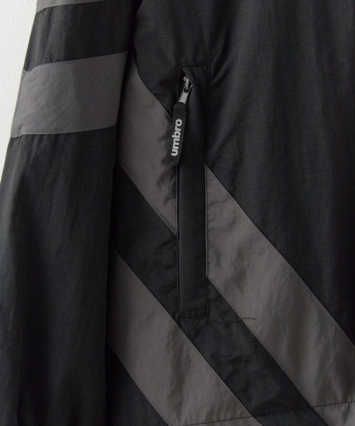 UMBRO（アンブロ）の「UMBRO/アンブロ Track jacket トラックジャケット（ジャージ・メンズ・ブラック/グレー・M/L/XL）」の8枚目の写真