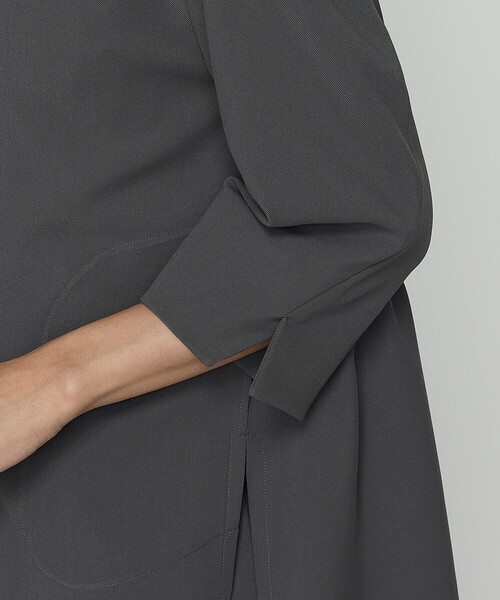 COMME CA（コムサ）の「【セットアップ対応】ストレッチカラミ ジャケット（テーラードジャケット・レディース・グレイッシュベージュ/グレー・9号/11号）」の7枚目の写真