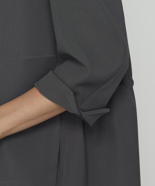 COMME CA（コムサ）の「【セットアップ対応】ストレッチカラミ ジャケット（テーラードジャケット・レディース・グレイッシュベージュ/グレー・9号/11号）」の6枚目の写真