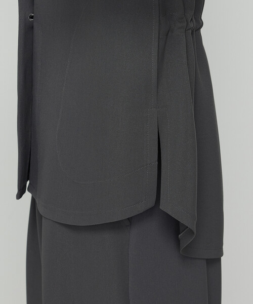 COMME CA（コムサ）の「【セットアップ対応】ストレッチカラミ ジャケット（テーラードジャケット・レディース・グレイッシュベージュ/グレー・9号/11号）」の5枚目の写真