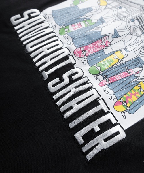SAMS フレイムプリント Tシャツ　L 未使用　レア tシャツ 「83」SAMURAI/バックプリント/メンズ/レディース