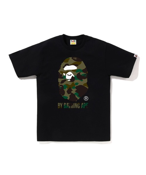 ア ベイシング エイプ 1ST カモ シャーク Tシャツ ブラック×グリーン A BATHING APE® 1st Camo Shark Tee | Bape official website