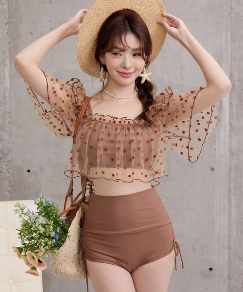 チュールスカート ドット ハイウエスト ミディ ふんわり 可愛い Lajour｜ドットチュールスカート | Rakuten Fashion(楽天