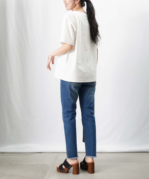 セール】LC/LLL フェイス刺繍Tシャツ（Tシャツ/カットソー