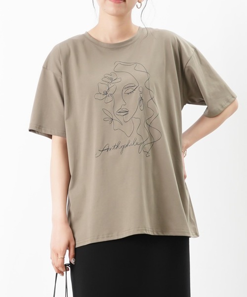 こ柚子 3/25購入 Mサイズ 新品未開封 顔tシャツ ラルク セール】LC/LLL フェイス刺繍Tシャツ(Tシャツ/カットソー