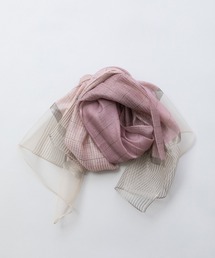 Munich（ミューニック）の「オーガンジーヘムストライプストール（ストール/ショール）」