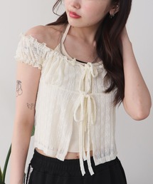 ROOPTOKYO(���[�v�g�E�L���E)�̃L���~�Z�b�g ���[�X�f�U�C���g�b�v�X(T�V���c/�J�b�g�\�[)