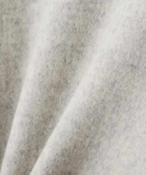 ◇ソフトウールリバーサークルコート（ノーカラーコート）｜LE PHIL