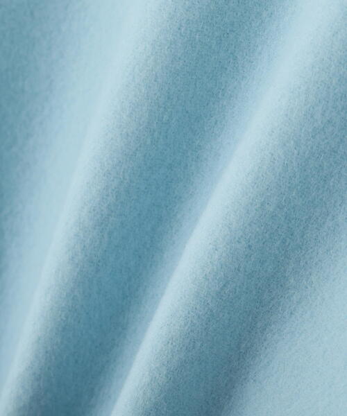 ◇ソフトウールリバーサークルコート（ノーカラーコート）｜LE PHIL