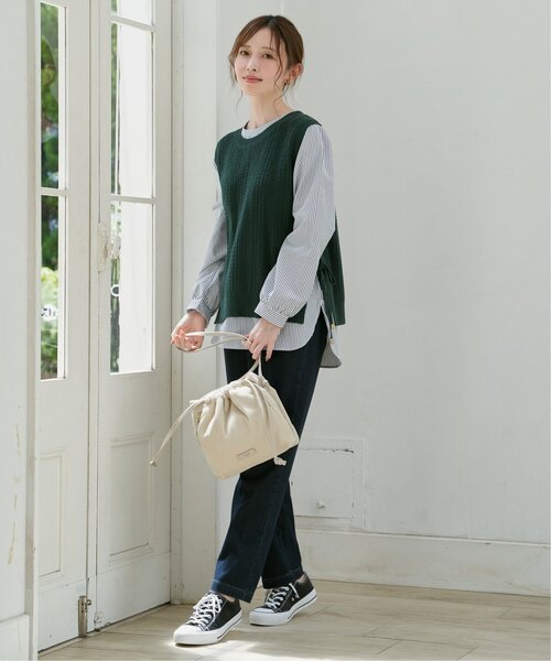 ikka(イッカ)の「【芸能人着用】撥水厚底PUスニーカー(スニーカー・レディース・ブラック/ホワイト・L/M)」の17枚目の写真