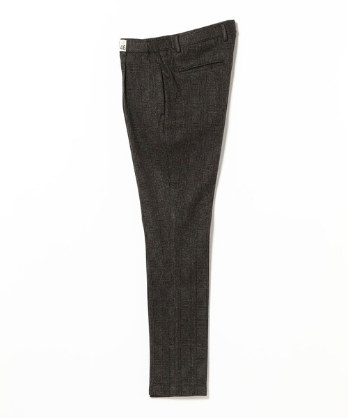 giab's ARCHIVIO(ジャブス アルキヴィオ)の「【別注】giabsarchivio / MASACCIO ミックスファブリック グレンチェック柄 1プリーツ ドローコードスラックス(その他パンツ・メンズ・ブラック/チャコールグレー・46/44/50/48)」の4枚目の写真