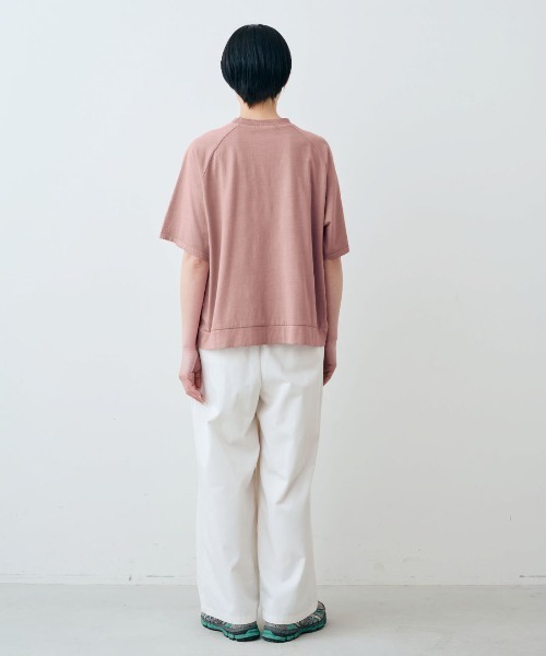 THREE FIFTY STANDARD（スリーフィフティースタンダード）の「ＴＨＲＥＥ　ＦＩＦＴＹ　ＳＴＡＮＤＡＲＤ　ピグメント加工のロゴプリントＴシャツ（Tシャツ/カットソー・レディース・スモークピンク/チャコールグレー/ベージュ・M/L/LL）」の18枚目の写真
