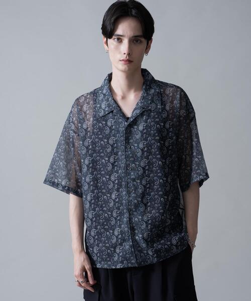 BROWNY(ブラウニー)の「BROWNY/メッシュパターンオープンカラーシャツ(シャツ/ブラウス・メンズ・その他1/その他2・MEDIUM/LARGE)」の4枚目の写真