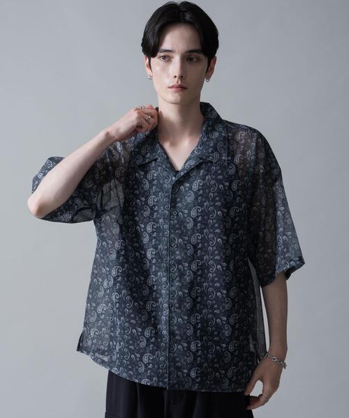 BROWNY(ブラウニー)の「BROWNY/メッシュパターンオープンカラーシャツ(シャツ/ブラウス・メンズ・その他1/その他2・MEDIUM/LARGE)」の5枚目の写真