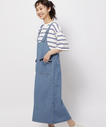 niko and... ジャンパーワークサロペスカート　ニコアンド　デニム niko and（ニコアンド）の「[niko and JEANS 2023AW]V
