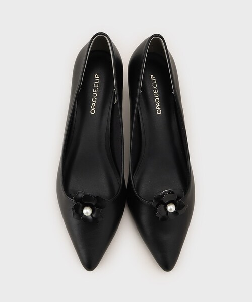 OPAQUE.CLIP(オペークドットクリップ)の「【2WAY/抗菌防臭加工】フラワークリップ付きパンプス(パンプス・レディース・ベージュ/ブラック・01/02/03)」の7枚目の写真