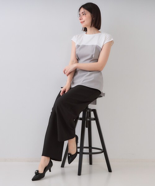 OPAQUE.CLIP(オペークドットクリップ)の「【2WAY/抗菌防臭加工】フラワークリップ付きパンプス(パンプス・レディース・ベージュ/ブラック・01/02/03)」の13枚目の写真