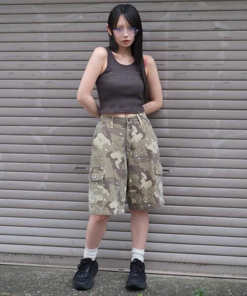 WEGO(ウィゴー)の「WEGO/スタッズグラフィックタンク(タンクトップ・レディース・スミクロ/ブラウン・FREE)」の10枚目の写真