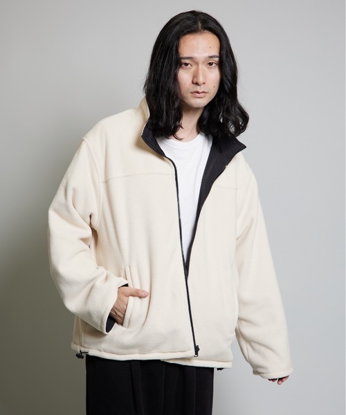 セール】2WAYナイロンテック×フリースリバーシブルブルゾン（ブルゾン