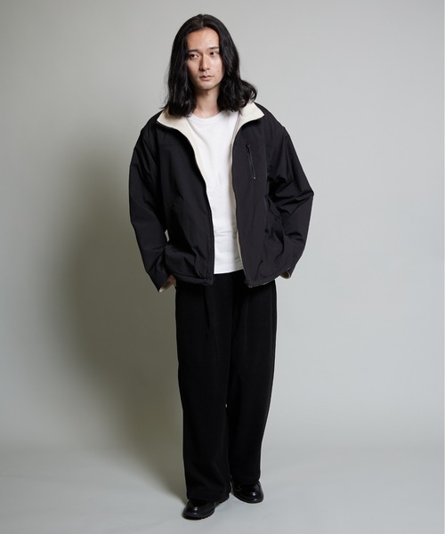 セール】2WAYナイロンテック×フリースリバーシブルブルゾン（ブルゾン