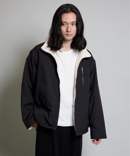 セール】2WAYナイロンテック×フリースリバーシブルブルゾン（ブルゾン