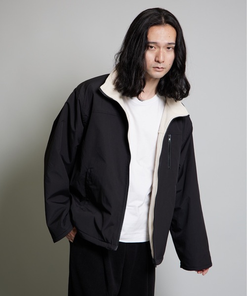 2WAYナイロンテック×フリースリバーシブルブルゾン（ブルゾン）｜MandO