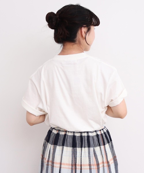 l'atelier du savon（アトリエドサボン）の「●海の生物　さがら刺繍Tシャツ（Tシャツ/カットソー・レディース・ホワイト/ピンク・FREE）」の15枚目の写真