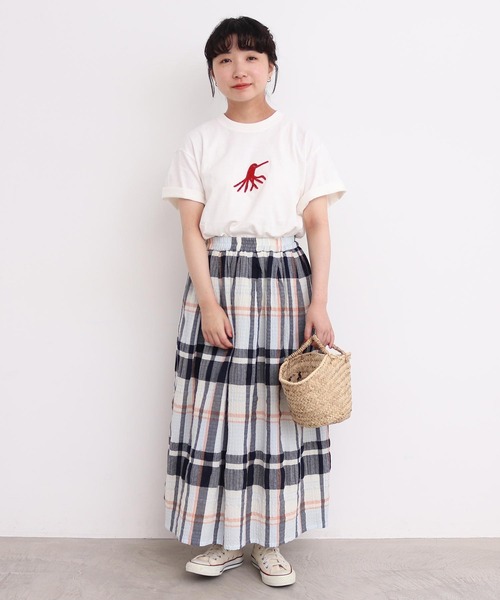 l'atelier du savon（アトリエドサボン）の「●海の生物　さがら刺繍Tシャツ（Tシャツ/カットソー・レディース・ホワイト/ピンク・FREE）」の18枚目の写真