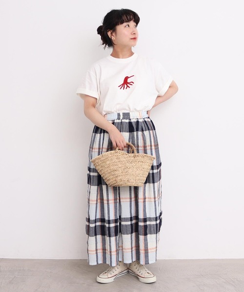 l'atelier du savon（アトリエドサボン）の「●海の生物　さがら刺繍Tシャツ（Tシャツ/カットソー・レディース・ホワイト/ピンク・FREE）」の21枚目の写真