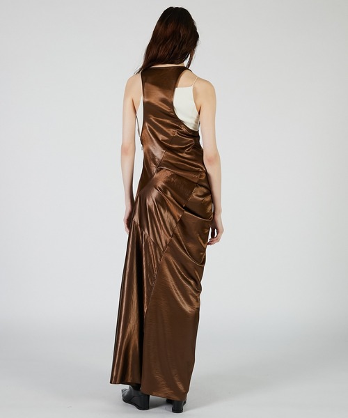 PRANK PROJECT(プランクプロジェクト)の「ドレープタンクドレス / Drape Tank Dress(ワンピース・レディース・ブラック/ブラウン・38/36)」の7枚目の写真