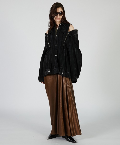 PRANK PROJECT(プランクプロジェクト)の「ドレープタンクドレス / Drape Tank Dress(ワンピース・レディース・ブラック/ブラウン・38/36)」の15枚目の写真