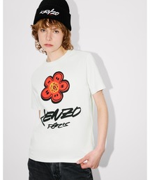 KENZO★Kenzo x Futura 2000' ロング スリーブ コットン Tシャツ Kenzo x Futura 2000' ルーズ ロング スリーブ コットン Tシャツ