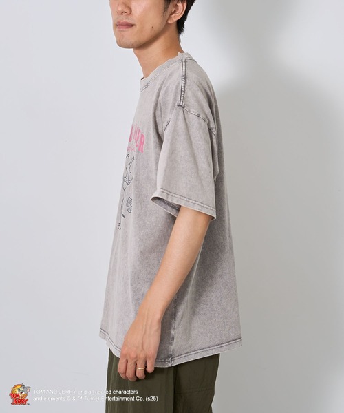 Tom＆Jerry（トムアンドジェリー）の「TOM and JERRY/トムとジェリー ジェリーTEE（Tシャツ/カットソー・レディース・ライトグレー/ピンク・M/L）」の19枚目の写真