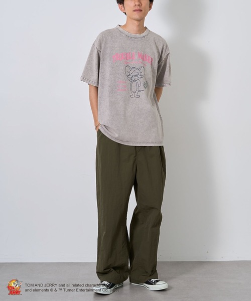 Tom＆Jerry（トムアンドジェリー）の「TOM and JERRY/トムとジェリー ジェリーTEE（Tシャツ/カットソー・レディース・ライトグレー/ピンク・M/L）」の21枚目の写真